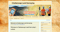 Desktop Screenshot of chattanoogalandsurveying.com