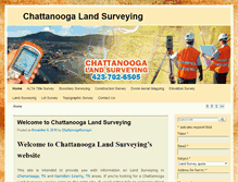 Tablet Screenshot of chattanoogalandsurveying.com